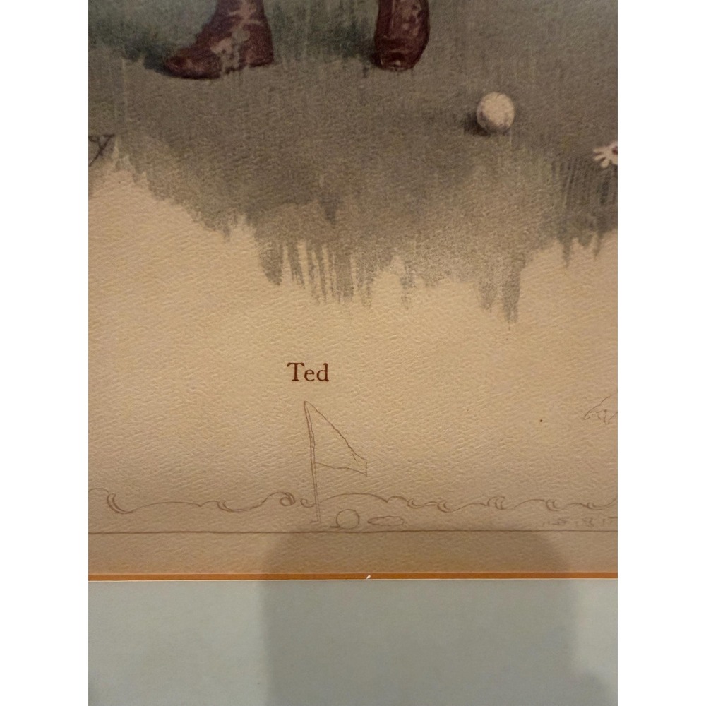 Maud Humphrey 1897 Ted Golf Print Vintage Framed Lithograph Victorian Child Art - Picture 5 of 6